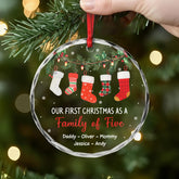 5810OUS2 custom gifts for family glass first family christmas ornament_ 5810O8LAI