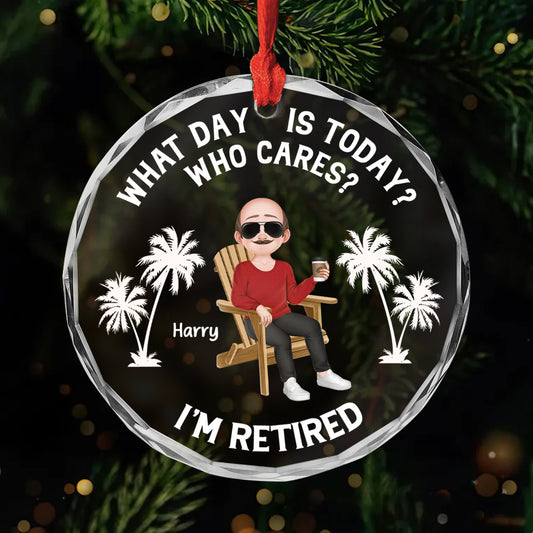 5811OUS1 personalized glass christmas ornaments funny retirement gifts 5811O8VCB