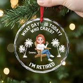 5811OUS2 personalized glass christmas ornaments funny retirement gifts 5811O8VCB