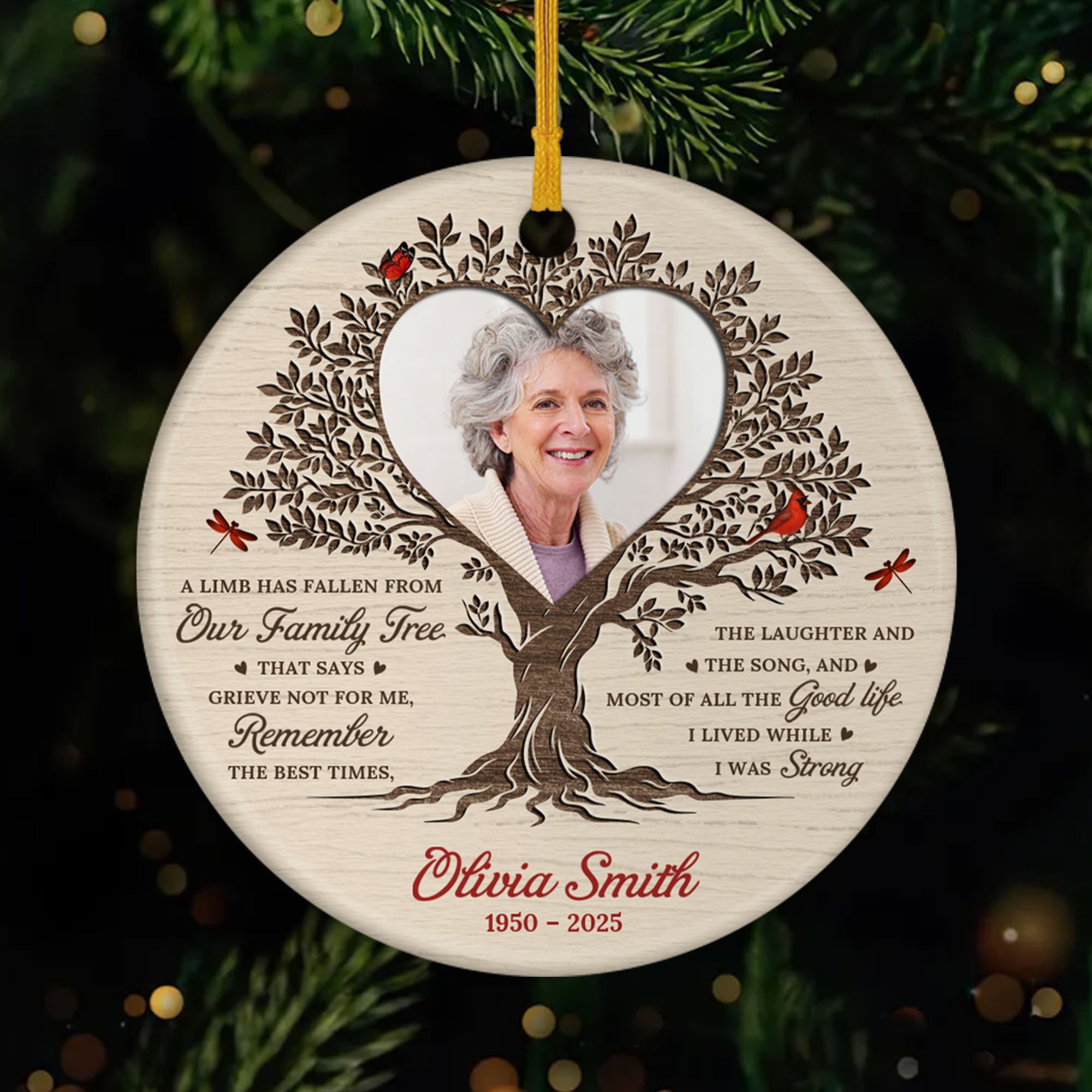 5816OUS1 personalized photo memorial gifts ceramic xmas ornaments 5816O6VNA