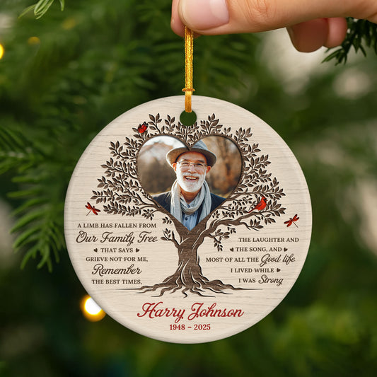 5816OUS2 personalized photo memorial gifts ceramic xmas ornaments 5816O6VNA