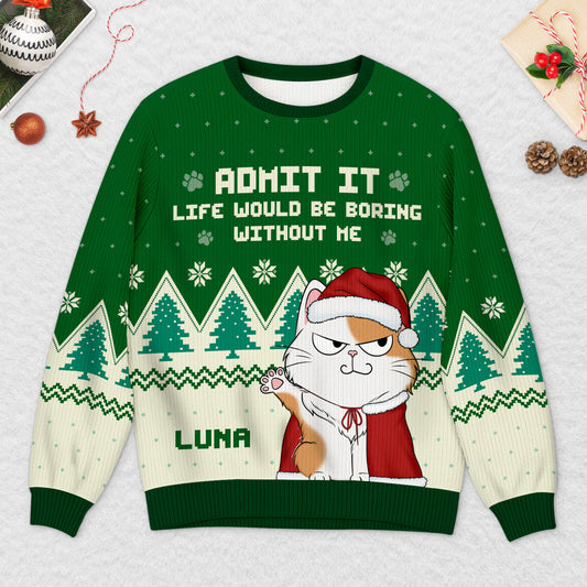 5818WUS2 custom cat ugly christmas sweater funny gifts for cat lovers 5818W6LTD_de3b03bb 772f 44bc a2bf c66e511a9e02