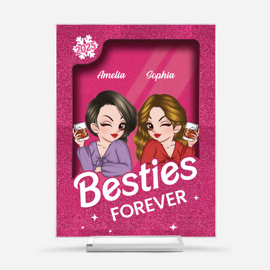 5832RUS1 besties forever acrylic plaque with stand custom gifts for friends 5832R8MAF
