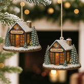 5833OUS2 custom xmas gifts for book lovers 1 layered wood bookstore ornament 5833OKMQA