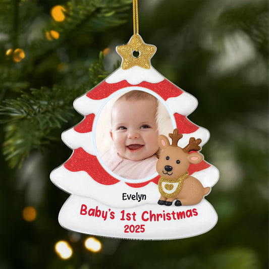 5838OUS1 custom babys 1st christmas gifts acrylic ornament_s with photo 5838O3ZAK