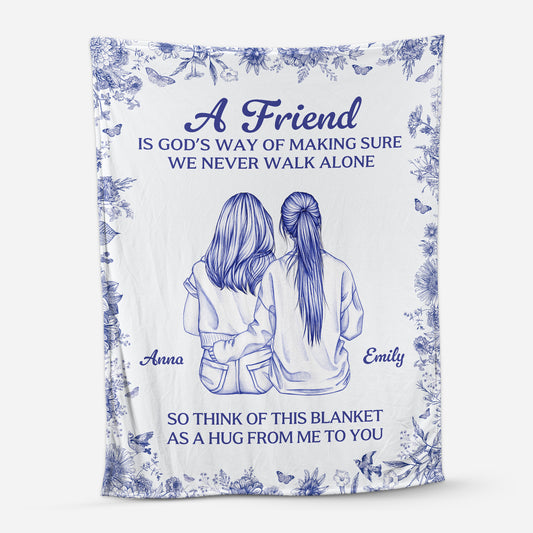 5844BUS1 a hug from me to you blanket personalized gifts for friends sister 5844B8ZZF