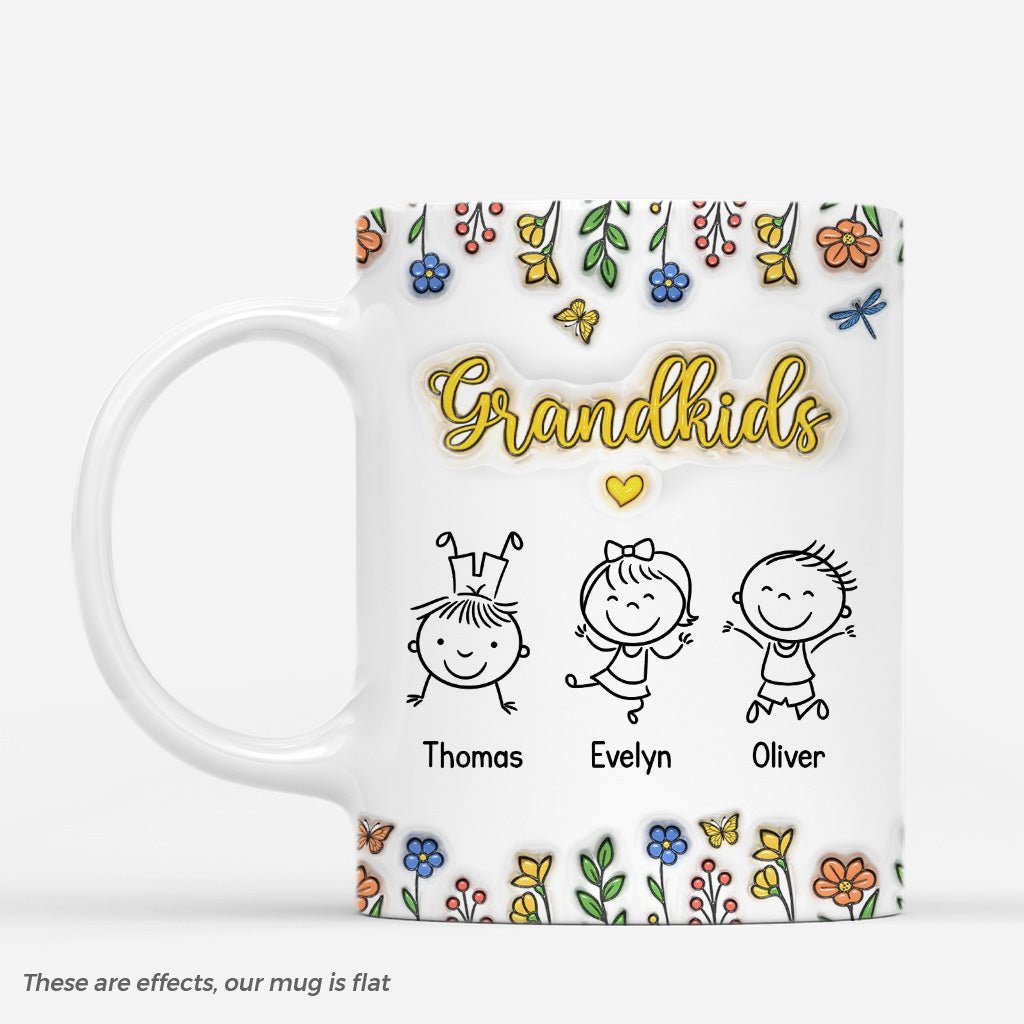 5862MUS1 3d printing effect personalized grandkids mug gifts for grandparents 5862M8ZAA