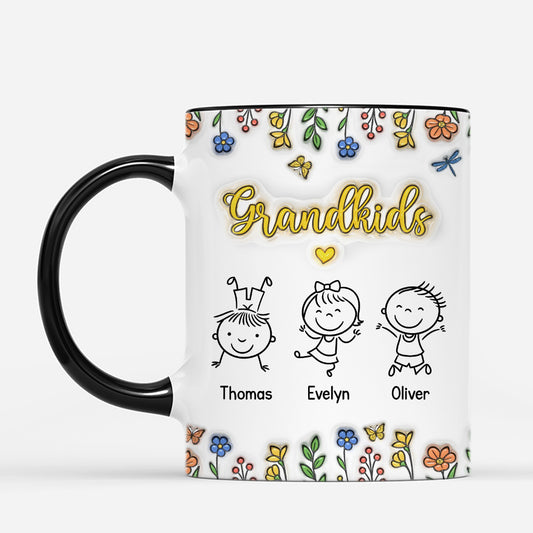 5862MUS2 3d printing effect personalized grandkids mug gifts for grandparents 5862M8ZAA