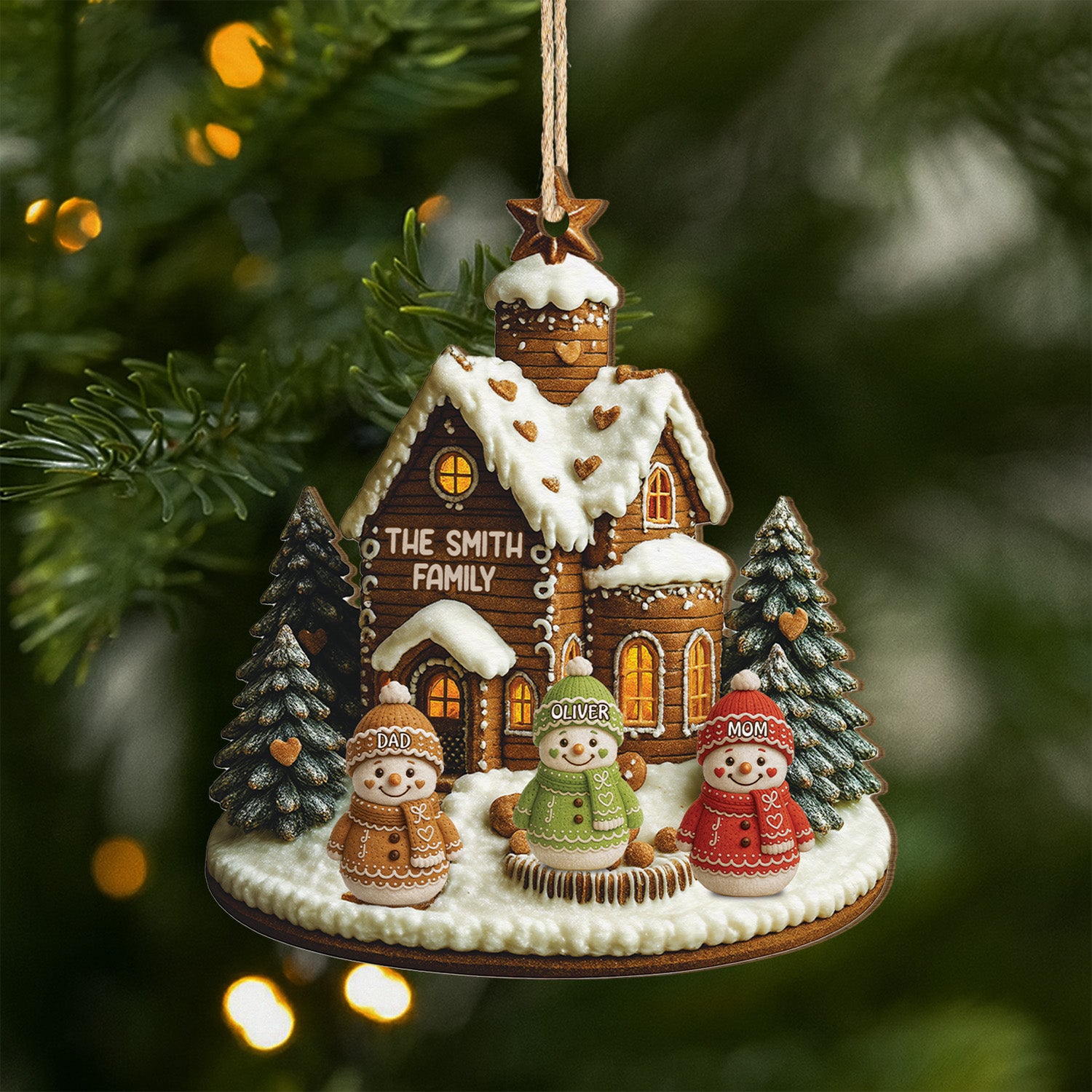 5865OUS1 3d printing effect custom 1 layered wood ornaments family christmas gifts 5865OKL5I