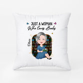 5874PUS2 just a girl who loves books pillow custom gifts for book lovers 5874PTTMA