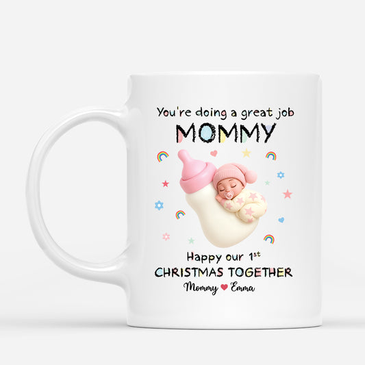 5892MUS1 our 1st christmas together_ mug personalized parents to be gifts_ 5892M6LCA