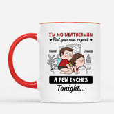 5894MUS2 im no weatherman mug funny personalized gifts for couples 5894M6LNG