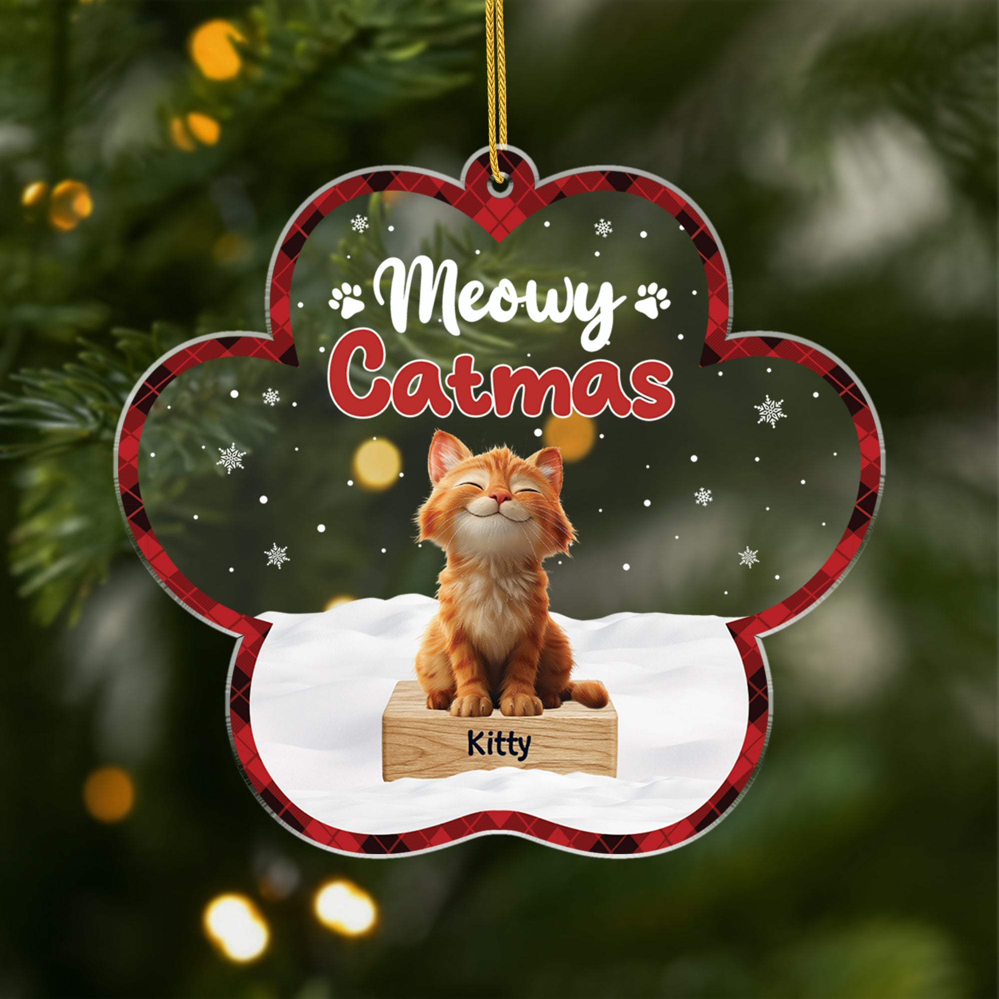 5897OUS1 custom cat christmas ornaments_ acrylic gifts for cat lovers 5897OKZZD
