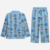 5898VUS2 personalized pajamas with faces _best grandpa ever gifts_ 5898V