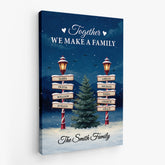 5909CUS2 personalized christmas canvas together we make a family wall art 5909C3VMI