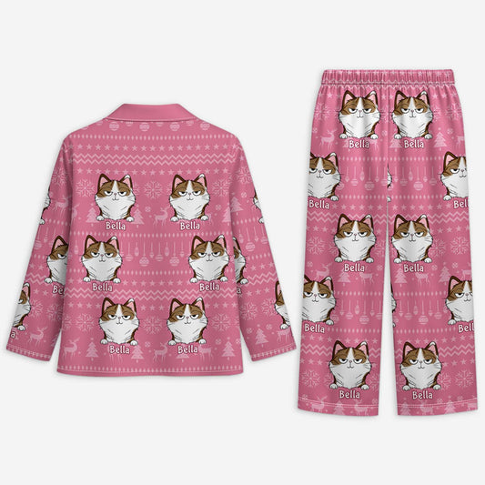 5935VUS2 personalized christmas pajamas with cat face cat lover gifts 5935V6XZD