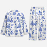 5938VUS2 blue toile cat pajamas personalized cat gifts for humans 5938V6ZMD
