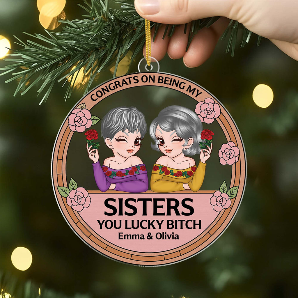5948OUS2 acrylic congrats on being my bestie ornament custom best friend gifts 5948OKZTA