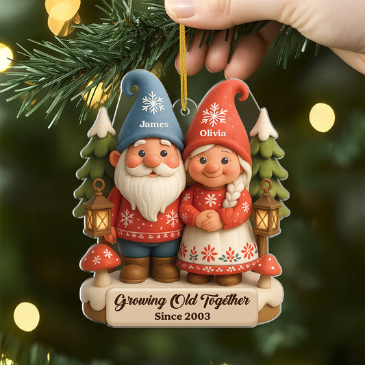 5953OUS2 3d printing effect acrylic gnome ornament_s custom gifts for couples 5953OKVNG
