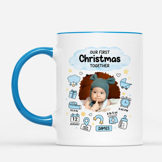 5967MUS2 personalized mug with photo first christmas gifts for newborns 5967M8VTK
