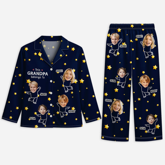 5996VUS1 pajamas with grandkids faces personalized gifts for grandparents 5996V6YNA