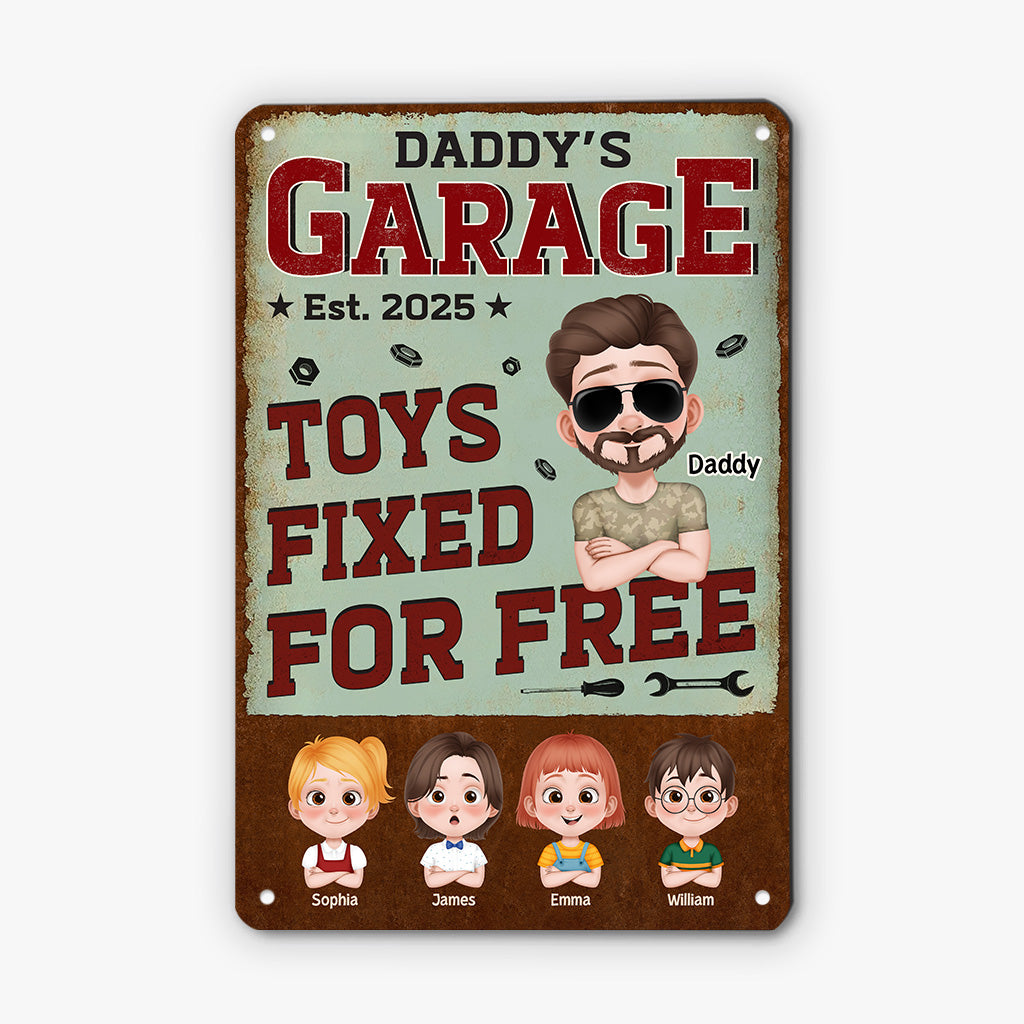 6000EUS2 personalized metal garage signs unique gifts for grandpa dad 6000E6TMB