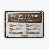 6001EUS1 personalized metal garage signs funny gifts for grandpa dad 6001E6LNB_2