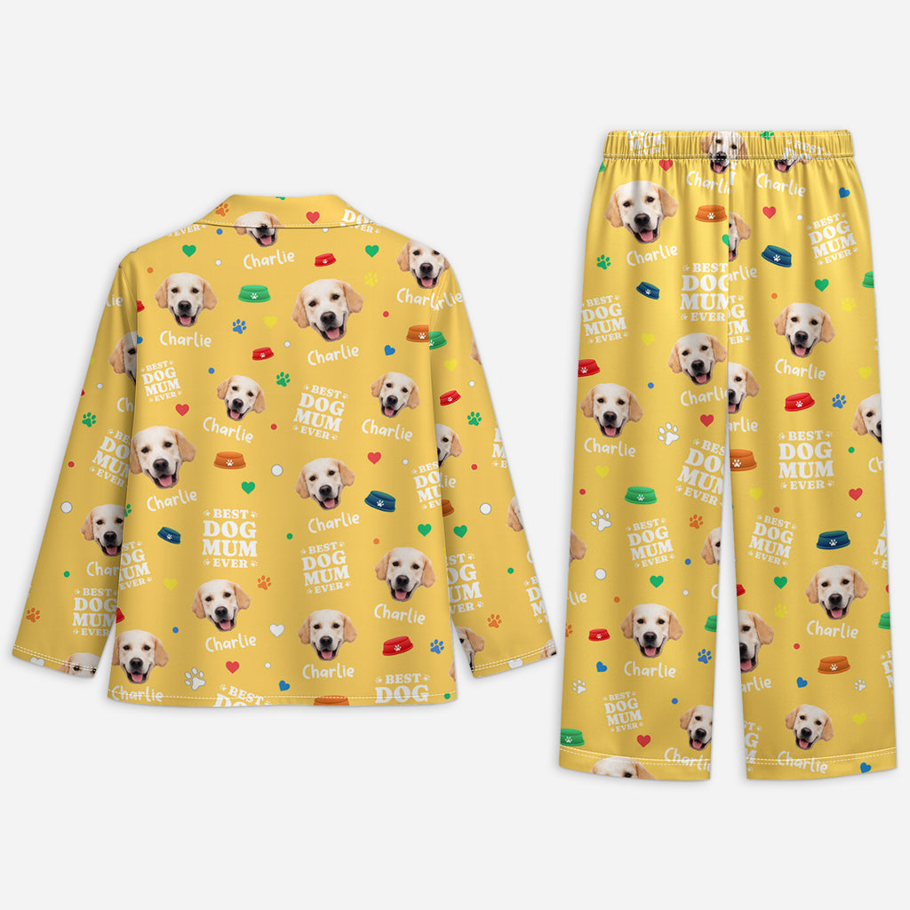 6009VUS2 personalized pajamas with dog face best dog mom ever gifts 6009V8MNC