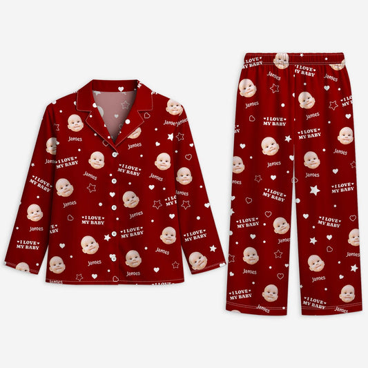 6022VUS1 personalized pajamas with faces on them gifts for mom dad 6022V3KNA