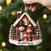 6036OUS2 snowman christmas ornaments acrylic personalized gifts for family 6036O