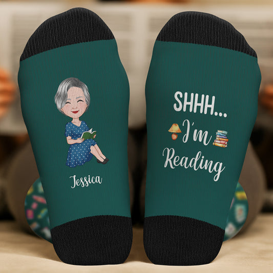 6037JUS2 do not disturb im reading socks custom bookish gifts for her_ 6037J8MTA