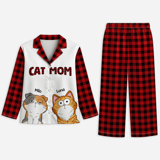6040VUS1 custom cat pajamas personalized cat mom gifts 6040V6YTD
