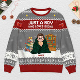 6044WUS2 personalized ugly christmas sweater book lover gifts for her him 6044W6QNA