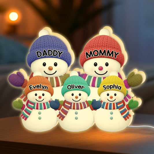 6056LUS2 snowman light box personalized christmas gifts for family 6056L3Q5A