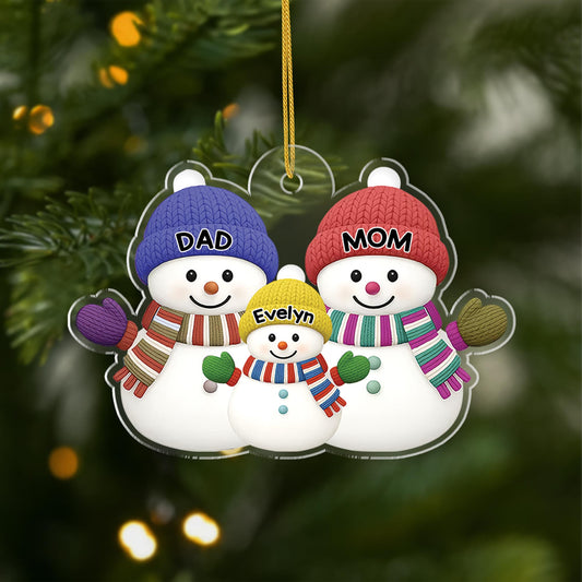 6056OUS1 acrylic snowman ornaments custom christmas gifts for family 6056O3QAI