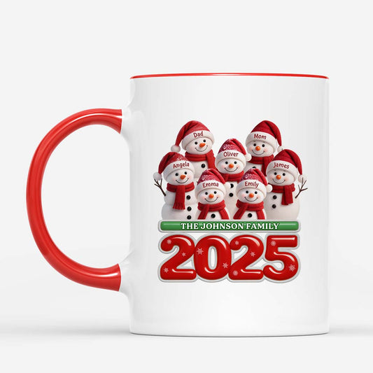 6058MUS2 snowman family christma_s mug personalized gifts for family 6058M8TZI