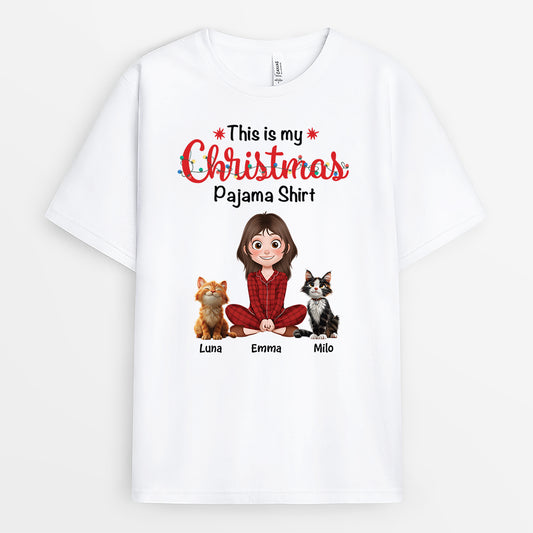 6063AUS1 this is my christmas pajama shirt custom gifts for cat lovers 6063A8LND