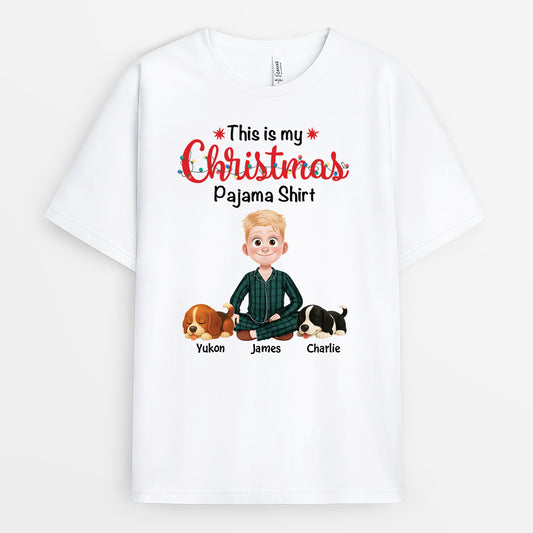 6063AUS1 this is my christmas pajama shirt custom gifts for dog lovers 6063A8LNC