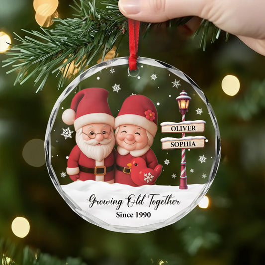 6070OUS2 glass santa christmas ornaments personalized gifts for couples 6070OKT5G_34432d4c cc82 4337 9631 84374a5550cb