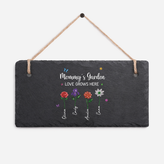 6082AUS1 custom slate garden signs grandmas garden gifts for mothers day_ 6082ae6h5a