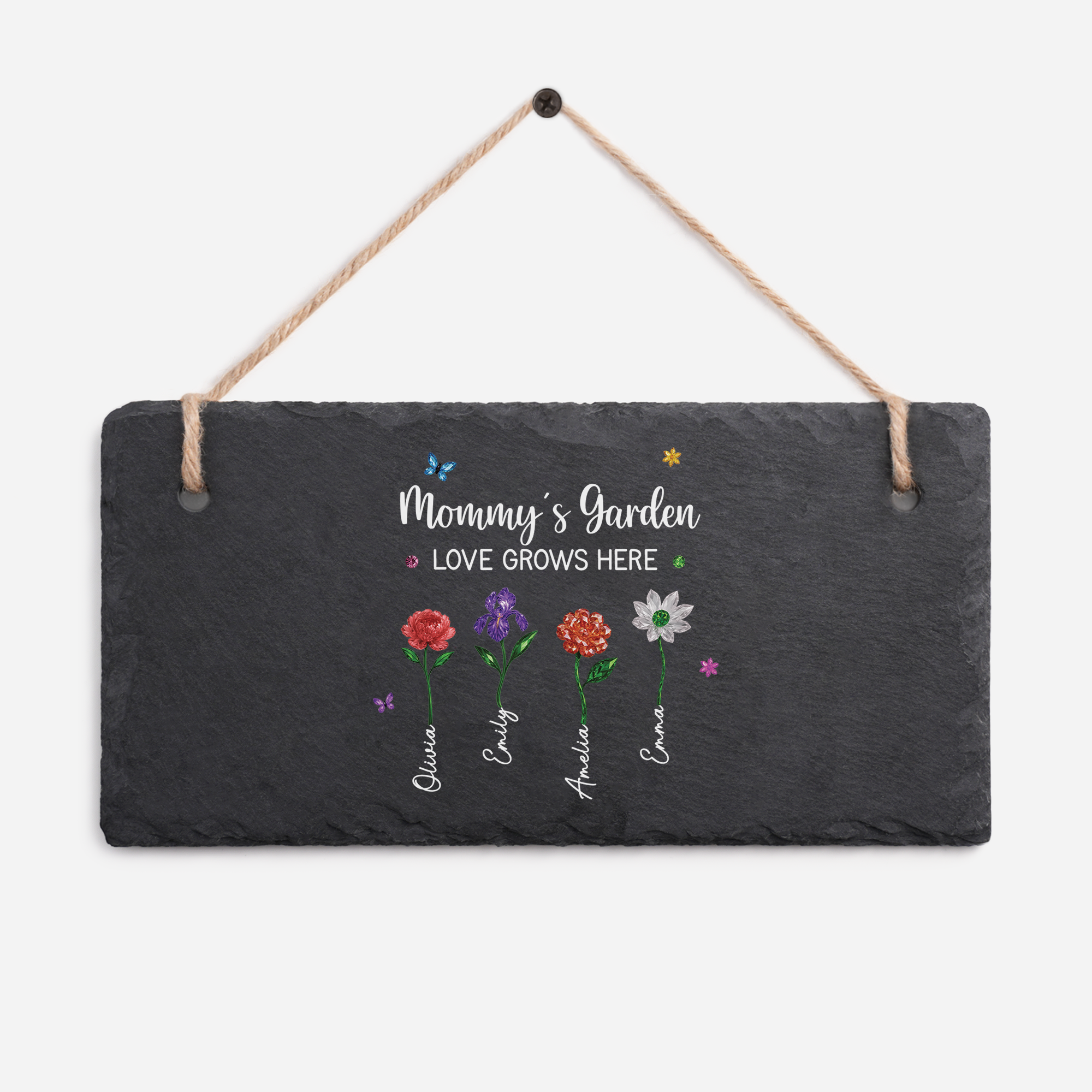 6082AUS1 custom slate garden signs grandmas garden gifts for mothers day_ 6082ae6h5a