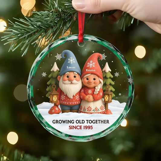 6087OUS2 glass gnome christmas ornaments_ personalized gifts for couples 6087OKL5G