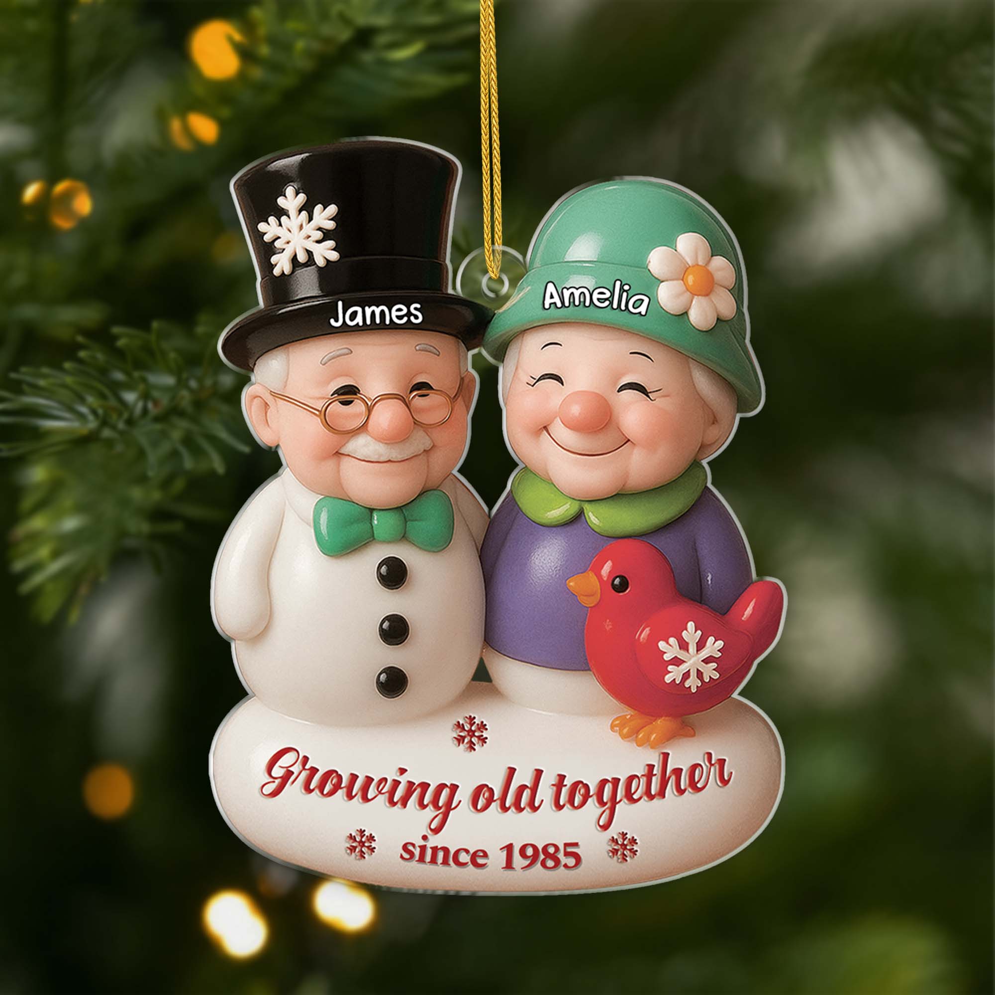6091OUS1 3d printing effect acrylic christmas ornaments custom couples gifts_ 6091OKTTG