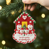 6099OUS2 3d printing effect acrylic first christmas ornament custom family gifts 6099OKVNI