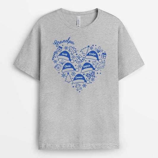 6109AUS2 personalized christmas tee shirts xmas gifts for grandma grandpa 6109ATTAA