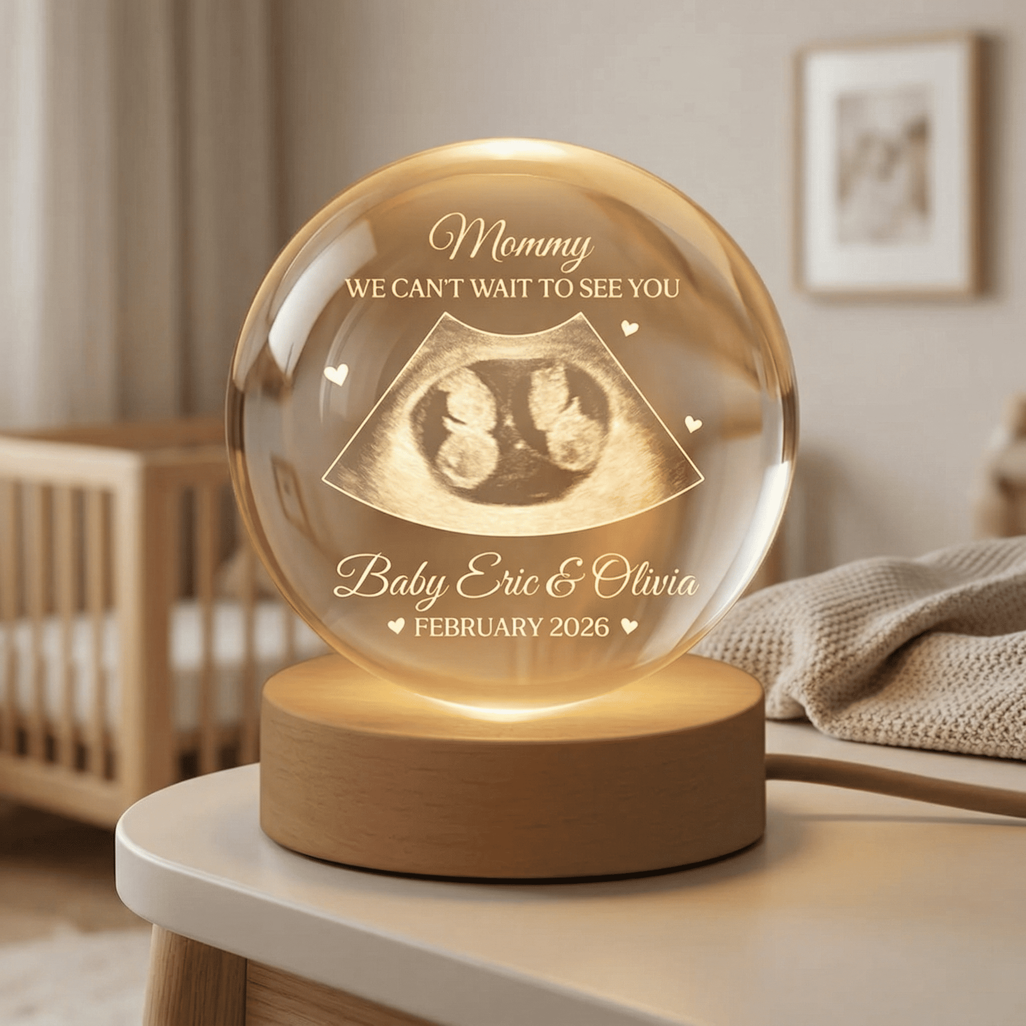 6137LUS3 crystal ball lamp with photo personalized newborn gifts 6137L3LMB_2