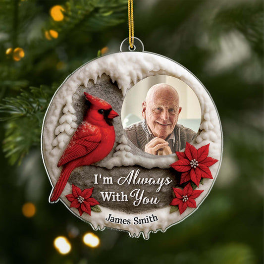 6146OUS1 3d printing effect acrylic xmas ornaments custom memorial photo gifts 6146O6VAA