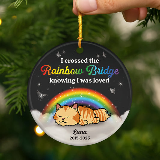 6148OUS1 ceramic cat memorial ornament rainbow bridge personalized gifts_ 6148OK6ZD2