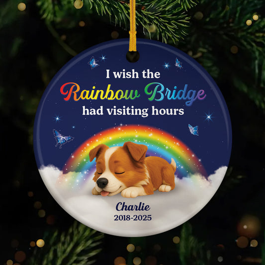 6148OUS1 ceramic dog memorial ornament rainbow bridge personalized gifts_ 6148OK6ZC