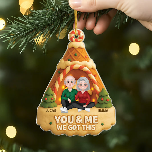 6150OUS2 3d printing effect acrylic couples christmas ornaments custom xmas gifts 6150OKVAG